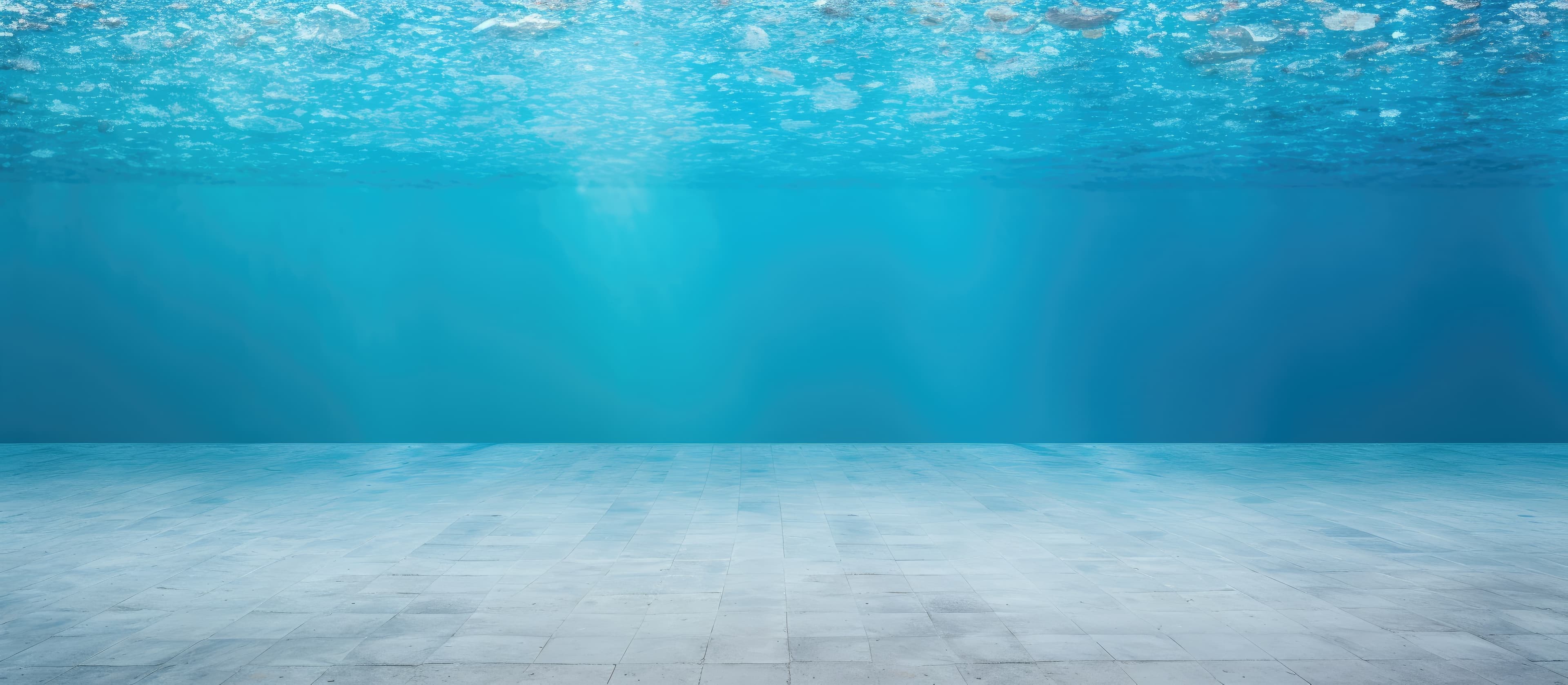 Swimming pool with lane dividers